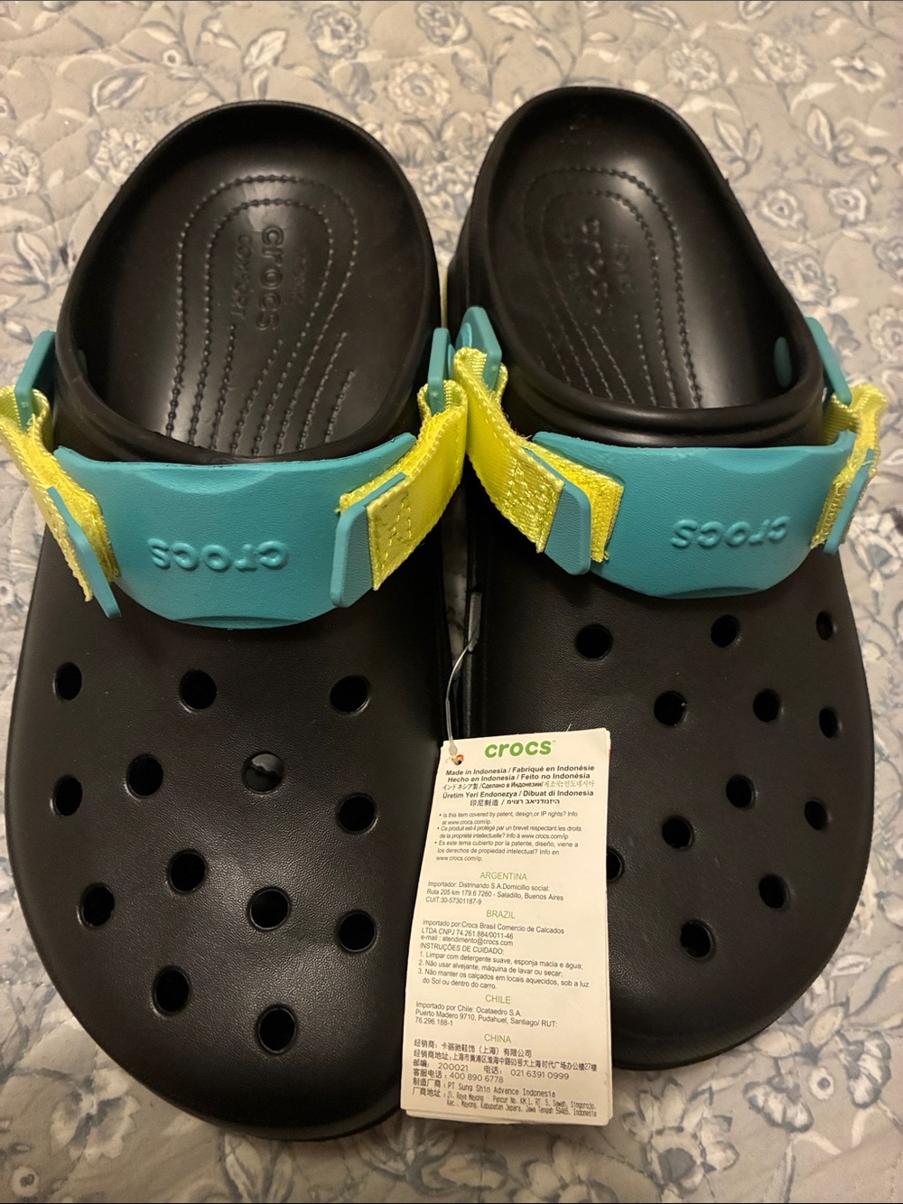 Crocs Iconic Comfort Men’s US 12 M Slip-On Clog Sandal Heel Strap Black